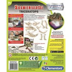 Clementoni Clementoni komplet fosilov Triceratopsa, fluorescenten, 60892