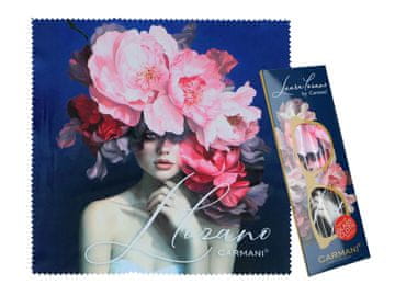 Carmani LINDA LOZANO KRPA ZA OČALA FLORAL SYMPHONY IZ MIKROFLAKEN