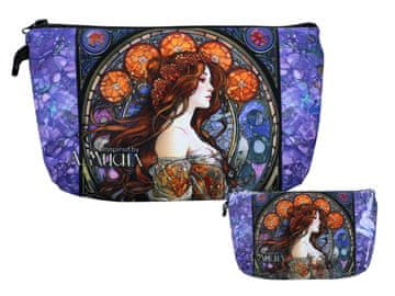 Carmani ŽENSKA KOZMETIČNA TORBICA ALFONS MUCHA SLIKA