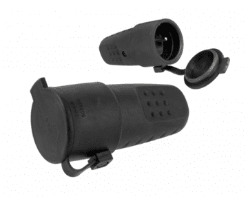 Pawbol Prenosna gumijasta vtičnica z/brez 16A 250V IP44 LUX D.3157L