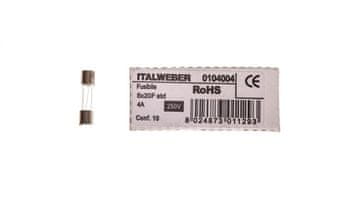 shumee Vložek naprave 5x20mm 4A Ž /hiter/ 250V 006710023 /10 kosov/