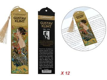 Carmani Komplet 12 zaznamkov - G. Klimt, Ženska z pahljačo (carmani)
