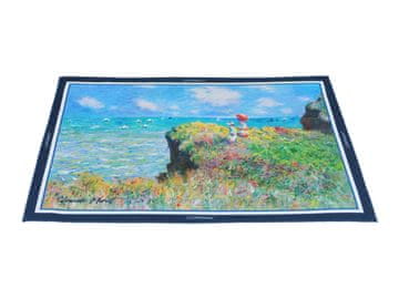 Carmani Namizni prt - C. Monet, Hoja po pečini v Pourvillu (carmani)