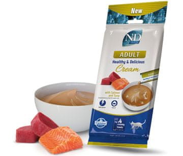 Farmina FARMINA N&D Ocean poslastica za mačke, losos in tuna, 4x15g