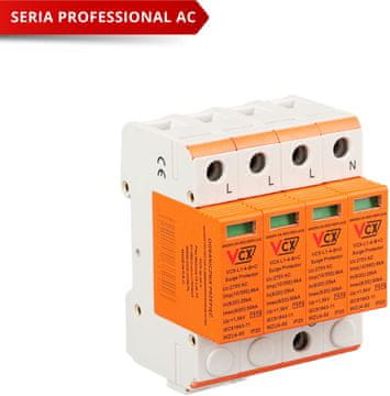 slomart Prekratki varovalni odvodnik razreda B+C 4P (T1T2) 6kA
