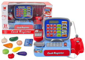 slomart LEAN TOYS Elektronska blagajna s tehtnico in skenerjem