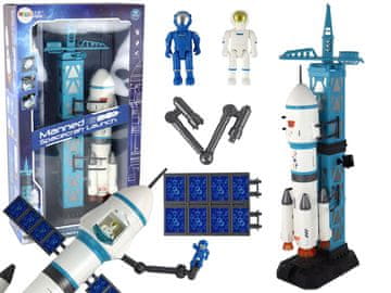 slomart LEAN TOYS Misija Vesolje, raketni set z 15 delov