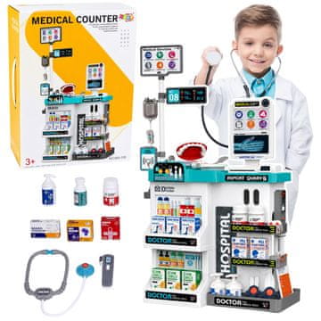 slomart Velik zdravniški set LEAN TOYS z vozičkom, lučmi in zvoki