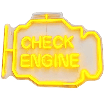 slomart ATL ZD135 LED lučka 'Check Engine' Neon, 30x22cm