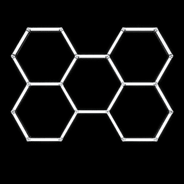 LAMPA ATL ZD211 LED svetilka, 5 hexagonov, 297x206cm