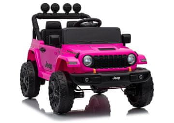 slomart LEAN CARS Jeep Rubicon DK-JWR558 24V otroški avtomobil na akumulator, roza