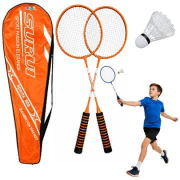 slomart Set za badminton (oranžni)