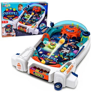 slomart Namizni fliper LEAN TOYS Space Pinball, vesoljska tema, 8 kroglic