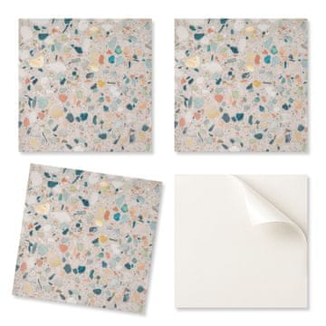 COLORAY Vinilne ploščice z vzorcem kuhinjskega motiva z več kamni 20x20x20 cm
