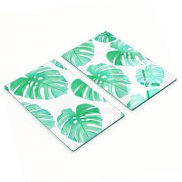 shumee Kuhinjske večnamenske dekorativne steklene plošče Monstera 2x30x52 cm