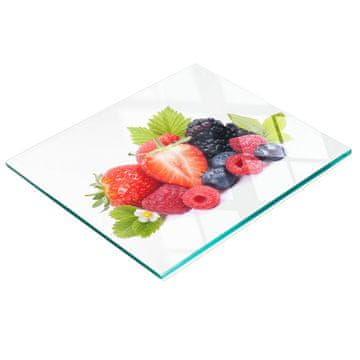 shumee Kaljena večnamenska dekorativna steklena tabla Gozdni sadeži 60x52 cm