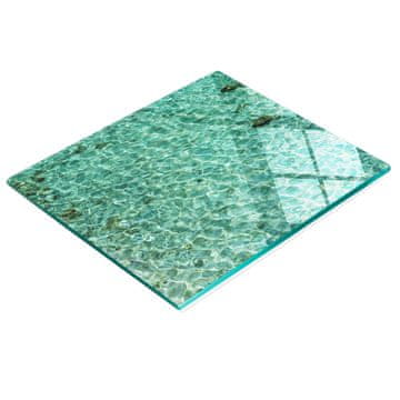 shumee Elegantna in trpežna steklena tabla s potiskom prozorne vode 60x52 cm