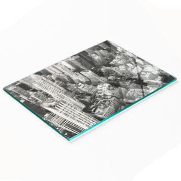 shumee Večnamenska dekorativna steklena tabla z newyorškim potiskom 80x52 cm