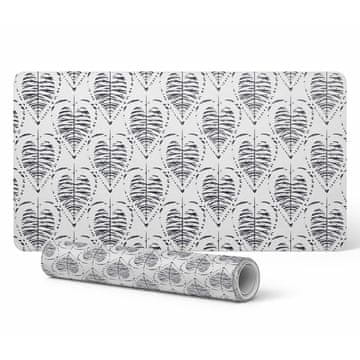 shumee Elegantna dekorativna podloga za pisalno mizo Listi Simetrija Retro 120x60 cm