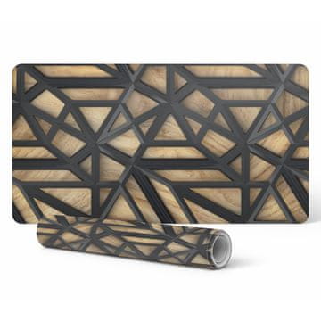 shumee Zaščitna podloga za pisalno mizo s 3D geometrijskim potiskom 90x45 cm