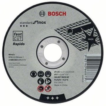 Bosch KOVINSKI DISK 125 mm x 1,0 mm x 22 mm STANDARD ZA INOX