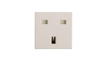 LEGRAND Mozaična enojna vtičnica z/brez 13A britanskega standarda bela 077505