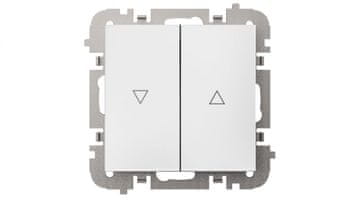 Elektro-Plast Vestra stikalo za žaluzije brez okvirja, vgradno, IP20, belo, 3816-10