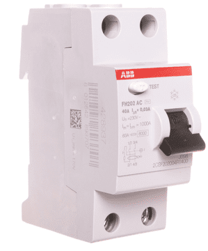 ABB 2P 40A 30mA diferencialno stikalo AC FH202 AC-40/0,03 2CSF202002R1400