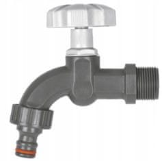 Bradas 3/4" plastična vrtna pipa z nastavkom za hitri priključek Bradas 0612
