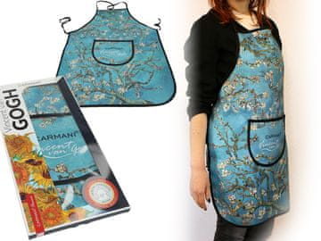 Carmani ŽENSKI KUHINJSKI PREDPASNIK VAN GOGH CVETOČE MANDLJEVO DREVO DAR