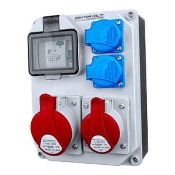 shumee Razdelilna omarica za stavbe HL-FI 1x16A 1x32A 2x230V Schuko vtičnice Doktorvolt 7242