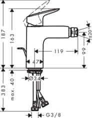 Hansgrohe Krmilo za kolo Hansgrohe Logis