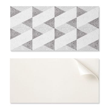 COLORAY Samolepilna vinilna dekorativna plošča s potiskom 100x50 cm Geometrija v kontrastih