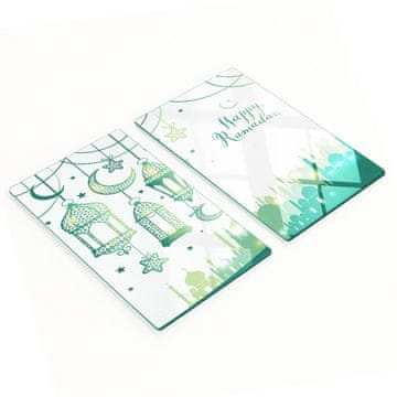 shumee Steklene deske za rezanje in serviranje za srečen ramadan 2x30x52 cm
