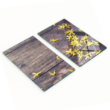 shumee Kuhinjske večnamenske dekorativne kaljene deske Forsythia 2x30x52 cm