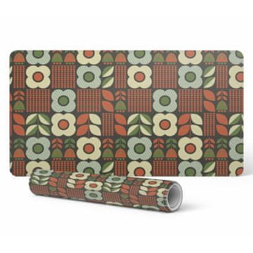 shumee Elegantna dekorativna podloga za mizo Retro rože in listi 90x45 cm
