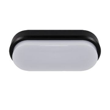 Ideus Hermetična LED stropna svetilka črna 12W 4200K IP65 ARON 03798