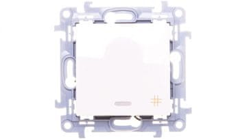 shumee Simon 10 Križno stikalo z LED osvetlitvijo 10AX IP20 belo CW7L.01/11