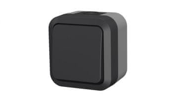 shumee Enojno univerzalno nadometno stikalo Aqua Pro IP55, grafitno sivo 60320