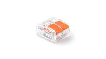 Pawbol Hitri konektor z vzvodom 2x 0,2-4,0 mm2 prozoren E.4190T /100 kosov/