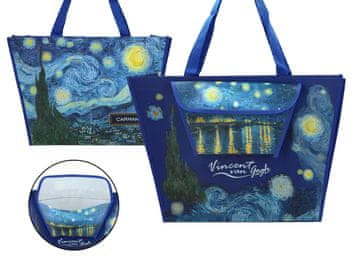 Carmani Trapezna torba z žepom - V. van Gogh, Zvezdna noč nad Rono (carmani)