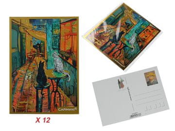 Carmani Komplet 12 razglednic - navdihnjene s slikami V. van Gogha (carmani)