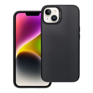 OEM Ohišje za iPhone 14 Carbon Elite Mag Cover, združljivo z MagSafe, črno