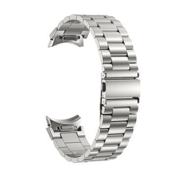 Puro Puro METAL pašček iz nerjavečega jekla za Samsung Galaxy Watch 4/5/6 - srebrn