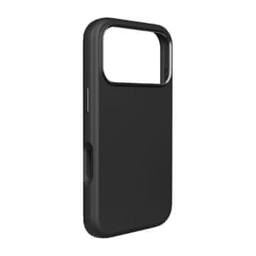 Puro Puro Icon Mag Pro tekoči silikonski ovitek za iPhone 17 Pro, MagSafe, zaščita kamere, aluminijasti gumbi - črn