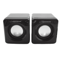 slomart Esperanza EP111 2.0 zvočniki, 2x3W RMS, črna
