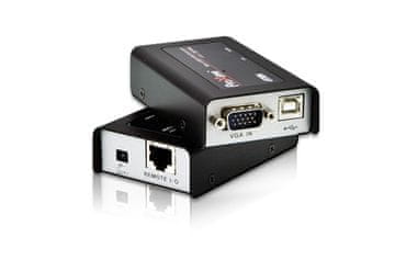 slomart ATEN VE170 KVM podaljšek VGA USB 100m, črn