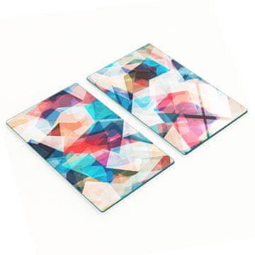 shumee Dekorativne steklene deske za rezanje Mozaik Abstrakcija 2x30x52 cm