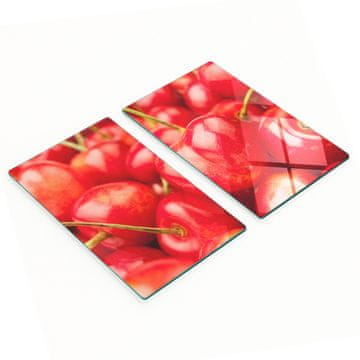 shumee Kuhinjske večnamenske dekorativne steklene plošče češnja 2x30x52 cm