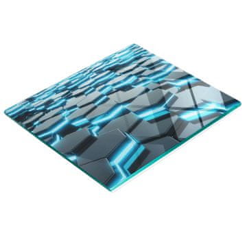 shumee Dekorativna kaljena steklena deska za rezanje s 3D grafiko 60x52 cm